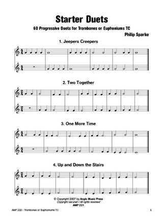 Starter Duets - Clef de Sol - Philip Sparke - Partition - Trombone